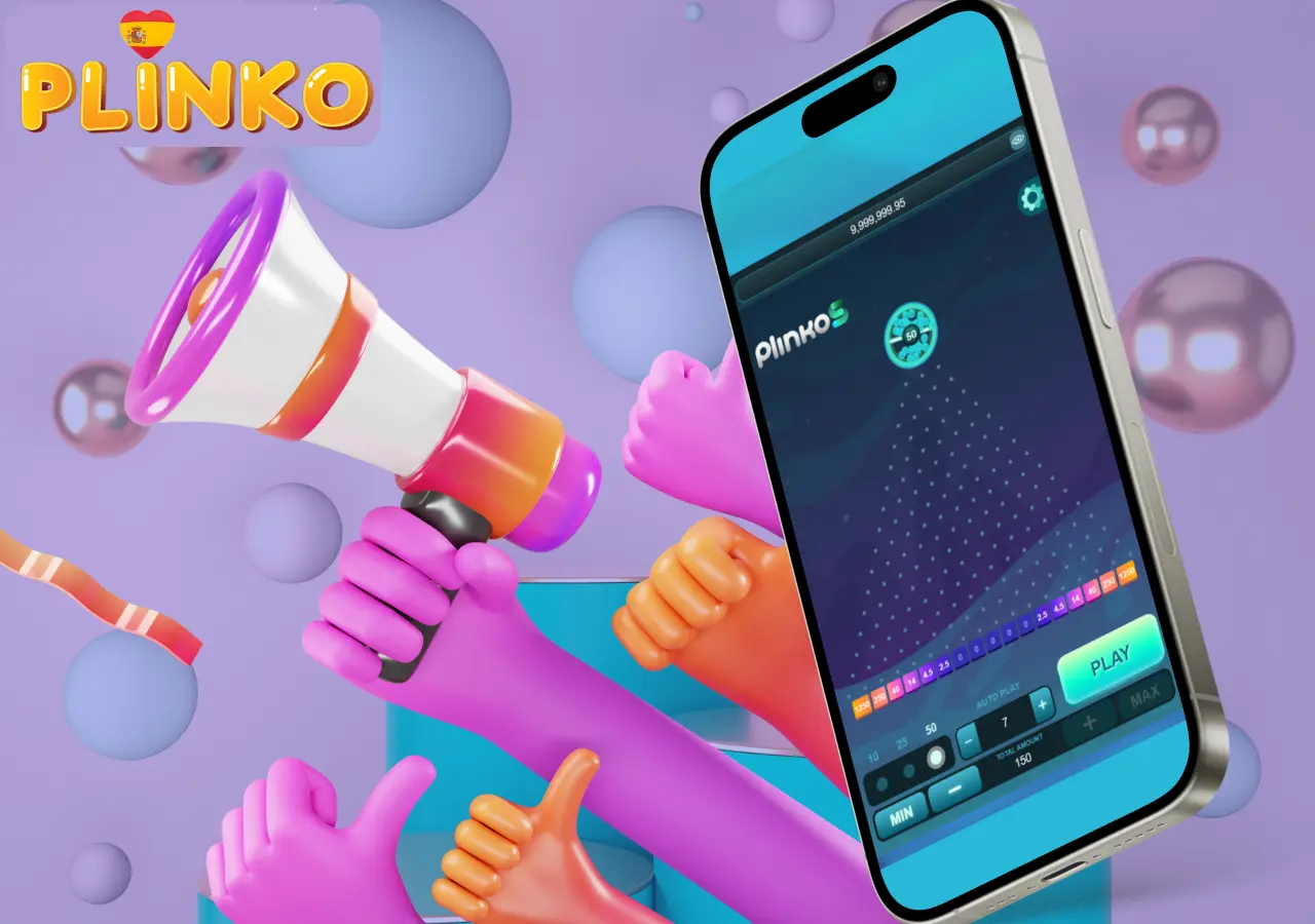 La versión demo de Plinko permite a los jugadores en España probar la mecánica sin riesgo.