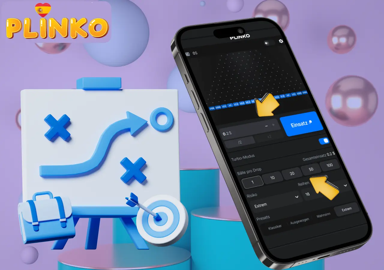 El sistema de pagos de Plinko depende de la casilla donde cae la bola al final.